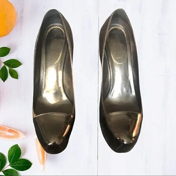 YSL Tribtoo Black heels sz 37 - Picture 1 of 10